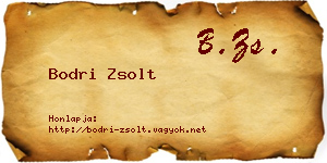 Bodri Zsolt névjegykártya