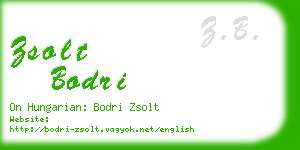 zsolt bodri business card